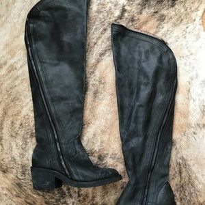 Jeffery Campbell Zipper Over the Knee boots
